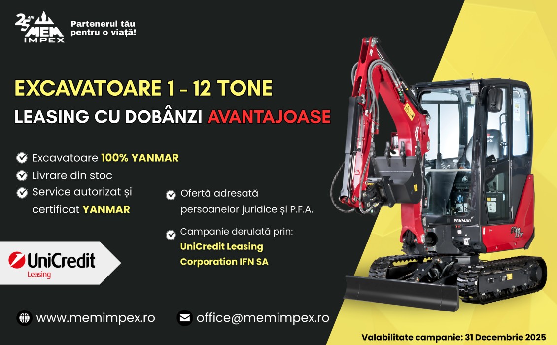 Campanie de finantare Leasing - 2025  -  YANMAR