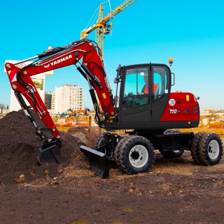 B110W - Excavator pe pneuri 