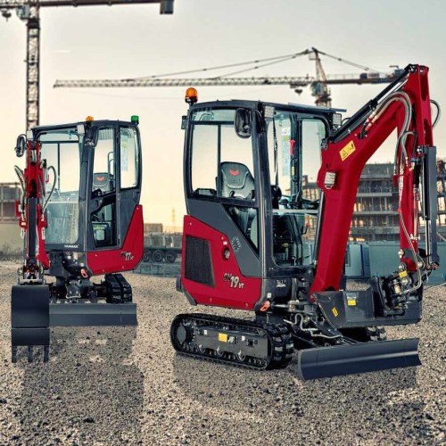 Excavatoare mici pe senile
